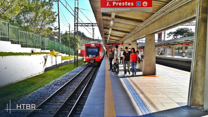 Revisão e elaboração dos projetos básicos e projetos executivos, visando a
readequação funcional das estações Imperatriz Leopoldina e Quitaúna na
Linha 8 – Diamante da CPTM em São Paulo.