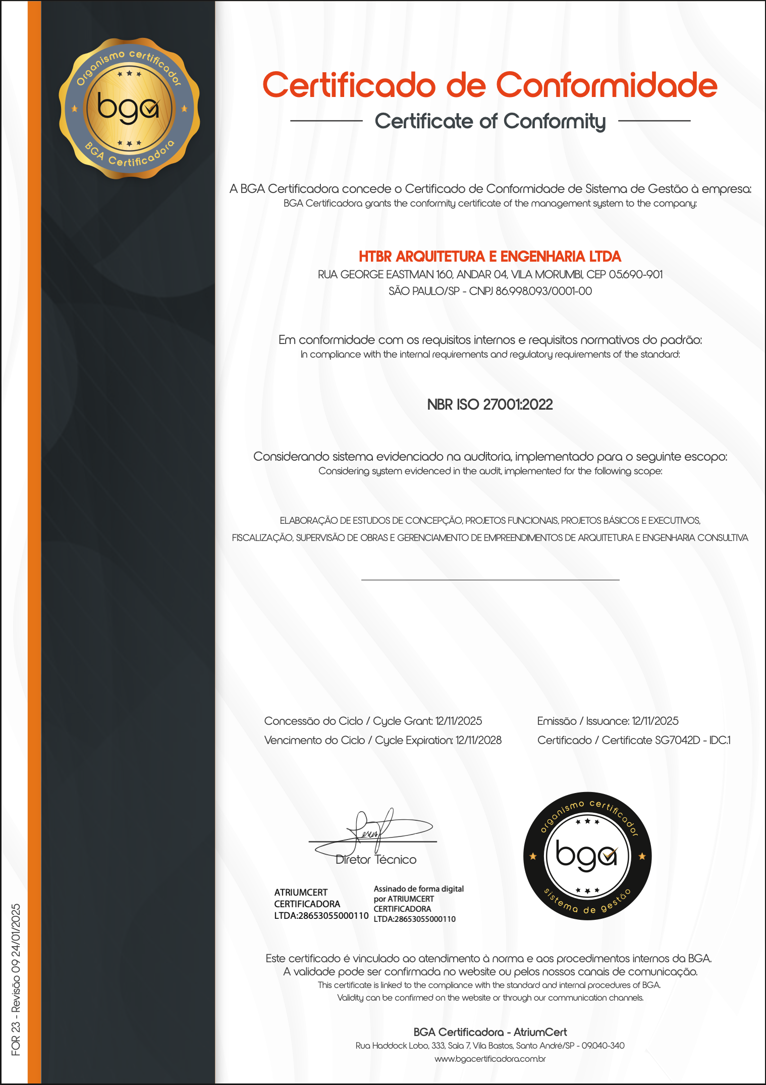 Certificado 27001