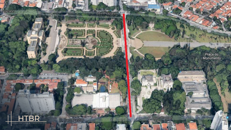Estudo de Viabilidade Técnica e Projeto Funcional de rebaixamento da Rua dos Patriotas, no trecho situado entre a Av. Nazaré e Rua Bom Pastor, junto ao Parque da Independência – São Paulo